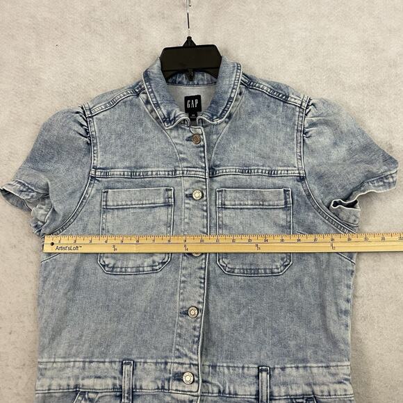 GAP Light Blue Denim Romper - Picture 4 of 14
